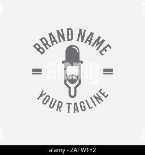 Vape shop. Hand written modern lettering isolated on white background. Icon, logo, emblem for shop, vaping bar. Vector. Stock Vector