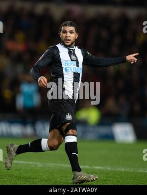 Oxford, UK. 04th Feb, 2020. DeAndre Yedlin during the FA Cup 4th round replay match between Oxford United and Newcastle United at the Kassam Stadium, Oxford, England on 4 February 2020. Photo by Andy Rowland. Credit: PRiME Media Images/Alamy Live News Stock Photo