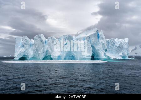 Iceberg in Antarctica sea. Port Lockroy. Expidition Stock Photo