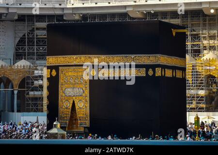 Kaaba view in Masjid Al Haram Makkah Masjid- Saudi Arabia. Stock Photo