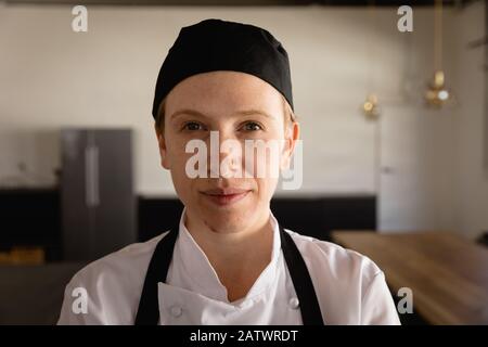 Caucasian chef looking at the camera Stock Photo
