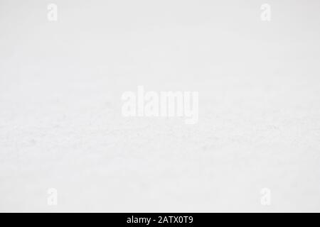 snow - close up view of the white snow texture, blurred background Stock Photo