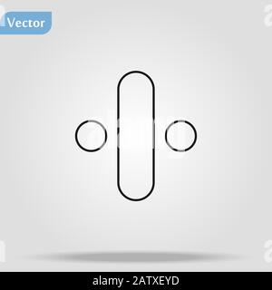 Blind icon. Sign language education symbol. Logo design element Stock Vector
