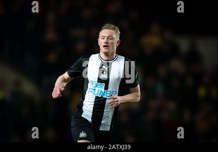 Oxford, UK. 04th Feb, 2020. Sean Longstaff of Newcastle United during the FA Cup 4th round replay match between Oxford United and Newcastle United at the Kassam Stadium, Oxford, England on 4 February 2020. Photo by Andy Rowland. Credit: PRiME Media Images/Alamy Live News Stock Photo