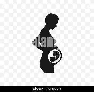 pregnant woman silhouette png