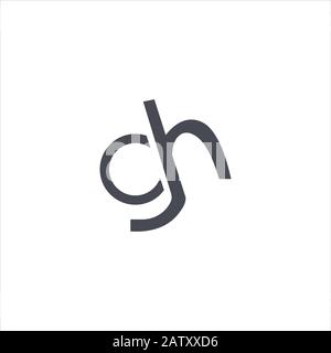 Initial letter gh or hg logo vector templates Stock Vector