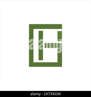 Initial letter gh or hg logo vector templates Stock Vector