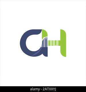 Initial letter gh or hg logo vector templates Stock Vector