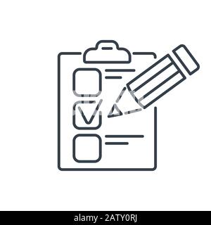 Test Line Icon Stock Vector