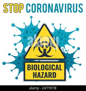 Stop 2019-nCoV Coronavirus Concept Stock Vector