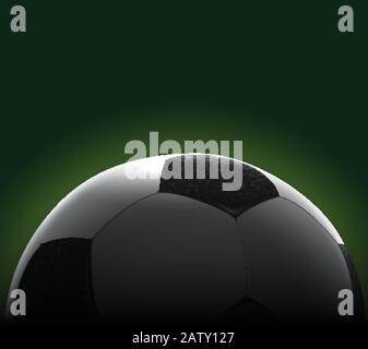 Realistic Soccer Ball Banner Stock Vector