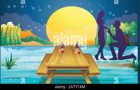 couple romance Stock Vector
