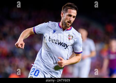 Jorge Miramon of Levante UD in action during the La Liga Santander ...