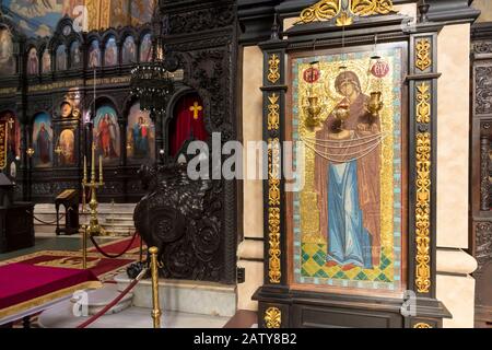 Dormition of the Mother of God - Orthodox church in Varna. City at Black Sea. Bulgaria. Stock Photo