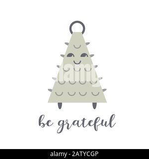 Punny cute friendship greeting card template Stock Vector