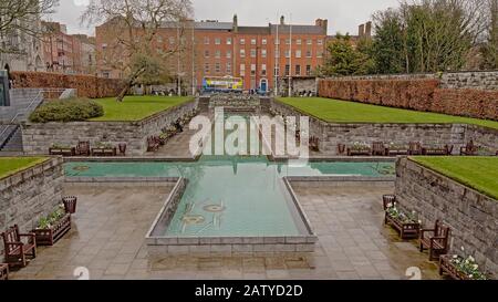 Garden of Remembrance, Dublin, Ireland, memorial garden dedicated to the memory of all those who gave their lives in the cause of Irish Freedom Stock Photo