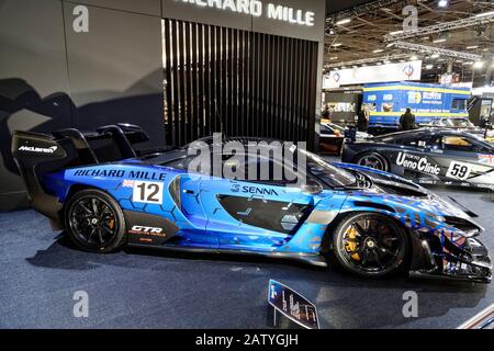 Paris, France. 4th Feb, 2020. 2019 Senna GTR   The Retromobile show opens its doors from February 5 to 9, 2020, at PARIS-EXPO in Paris, France. Stock Photo