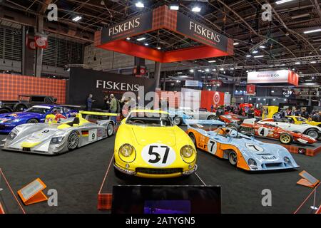 Paris, France. 4th Feb, 2020. The Retromobile show opens its doors from February 5 to 9, 2020, at PARIS-EXPO in Paris, France. Stock Photo