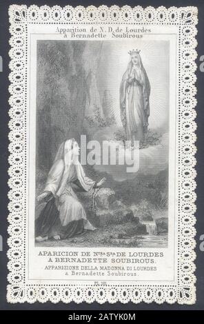 The french Saint BERNADETTE SOUBIROUS ( Lourdes 1844 - Nevers 1879