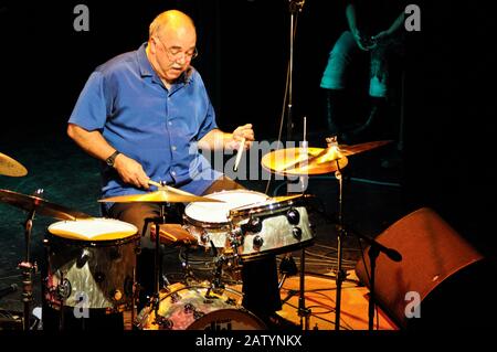 Peter Erskine, jazz drummer, performing live Stock Photo