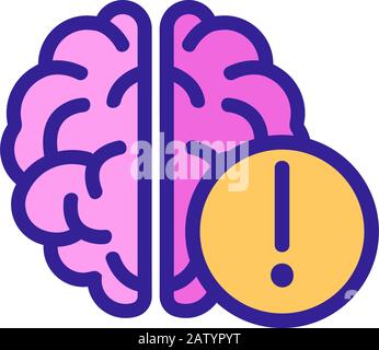 consciousness icon vector. Isolated contour symbol illustration Stock Vector