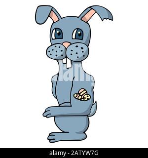 Download Easter Bunny Cool Rabbit Cartoon Giving Thumbs Up Stock ...