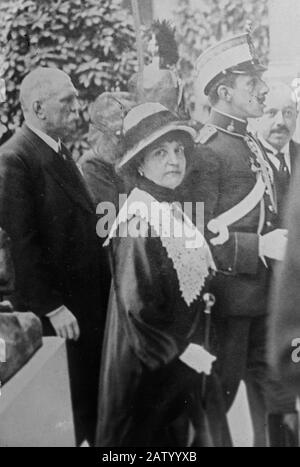 Photograph shows Henriette Poincaré, (Henriette Adeline Benucci), wife of French President Raymond Poincaré.