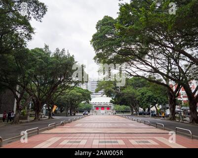 Taipei, NOV 5: Morning view of the Chung Mei Auditorium of Fu Jen Catholic University on NOV 5, 2019 at Taipei, Taiwan Stock Photo