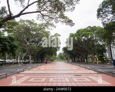 Taipei, NOV 5: Morning view of the campus of Fu Jen Catholic University on NOV 5, 2019 at Taipei, Taiwan Stock Photo