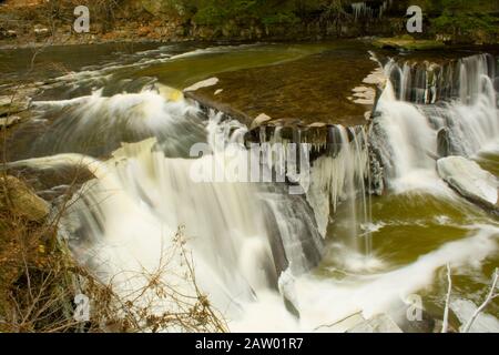 Great Falls of Tinkers Creek, Bedford, Ohio Stock Photo