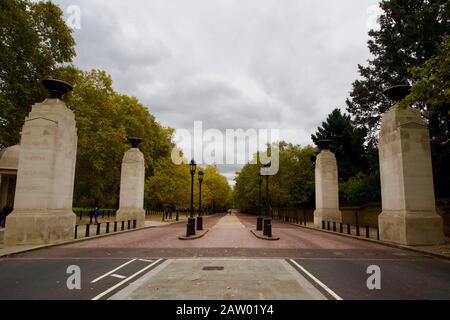 Memorial Gates to Commonwealth war dead, Constitution Hill, London, England. Stock Photo