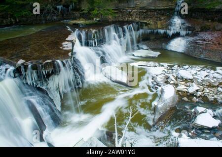 Great Falls of Tinkers Creek, Bedford, Ohio Stock Photo