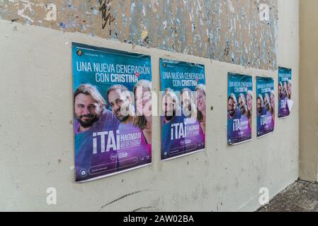 Buenos Aires, Argentina - June 22, 2019: Political poster with Juan Grabois Stock Photo