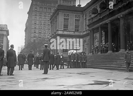 Funeral of William Jay Gaynor (1849-1913), Mayor of New York City. Stock Photo