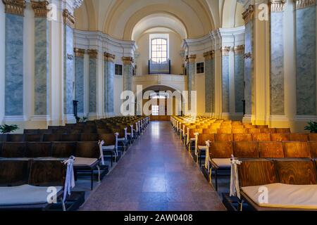 Church of St. Ignatius in Esztergom. Hungary Stock Photo