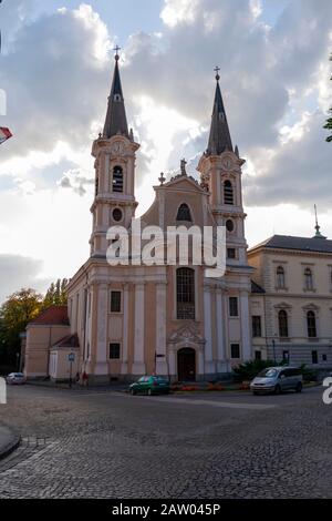 Church of St. Ignatius in Esztergom. Hungary Stock Photo