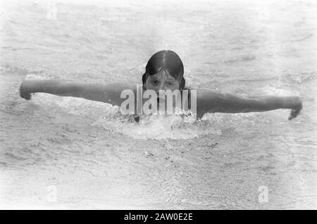 National swimming championships in Utrecht Date: July 26, 1972 Location: Utrecht Keywords: swimming Stock Photo