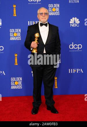 77th Annual Golden Globes 2019 - Press Room held at The Beverly Hilton in Beverly Hills, California. Featuring: Brian Cox Where: Los Angeles, California, United States When: 06 Jan 2020 Credit: Adriana M. Barraza/WENN Stock Photo