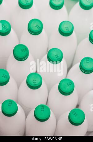 Plastic bottles Stock Photo