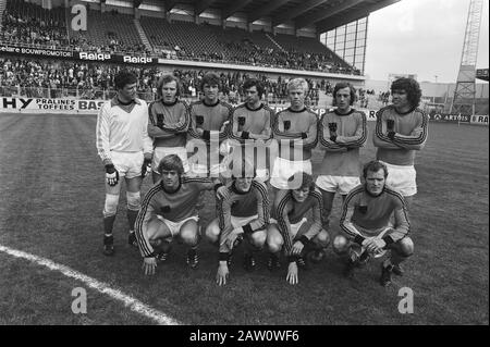 Practice match against FC Bruges Dutch team 1-3; group Dutch team Date: May 13, 1978 Keywords: teams, sports, football Person Name: FC Brugge Stock Photo