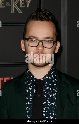Hollywood, California, USA. 05th Feb, 2020. Thomas Mitchell Barnet and Coby  Bird attend Netflix's Locke & Key Series Premiere photo call at the  Egyptian Theatre on February 05, 2020 in Hollywood, California.