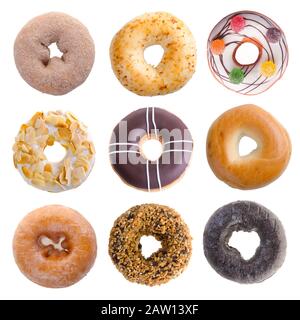 donut or donut isolated on white background new Stock Photo