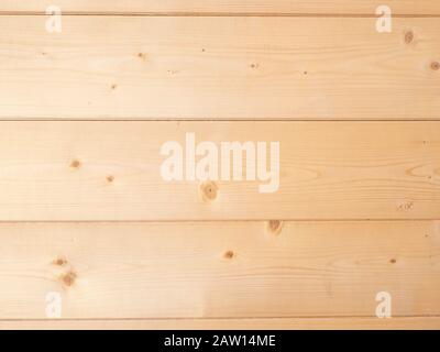 background of three light brown pine wood planks arranged horizontally Stock Photo
