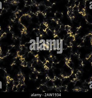 Black marble texture with golden foil elements. Abstract elegant vector background. Stock Vector