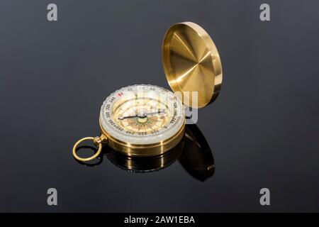 Briliant sparkling clear diamond, close up shoot on isolated background Stock Photo