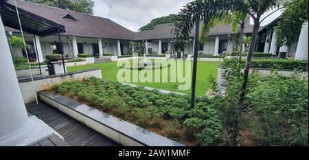 Kuching, Sarawak / Malaysia - February 6, 2020: The Waterfront area and Carpenter Street of Kuching Stock Photo