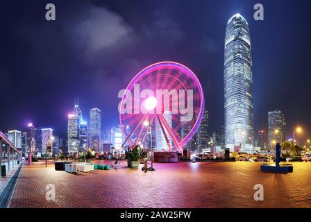 Observation Wheel, Hong Kong Stock Photo