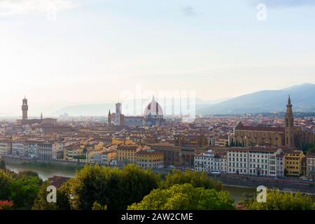 Florence city view, Italy. Summer time. Duomo. Stock Photo