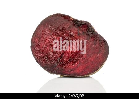 One half of raw sweet beetroot isolated on white background Stock Photo