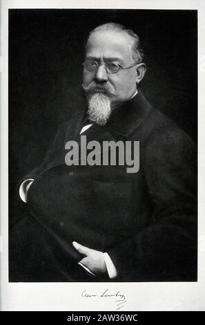1900 ca, ITALY : The celebrated italian psychiatrist and criminologist Cesare LOMBROSO ( Verona 1835 - Torino 1909 ) , founder of Criminal Antropology Stock Photo